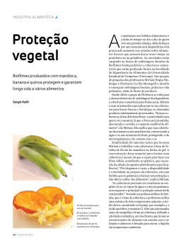 Proteção vegetal - Revista Pesquisa FAPESP