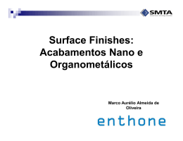 Surface Finishes: Acabamentos Nano e Organometálicos