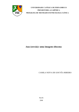 Ana (orexia): uma imagem obscena
