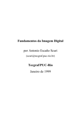 Fundamentos da Imagem Digital por Antonio Escaño Scuri Tecgraf