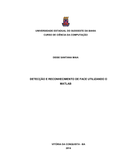 detec&ccedil;&atilde;o e reconhecimento de face utilizando o matlab