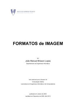 Formatos de Imagem - Instituto Superior Técnico