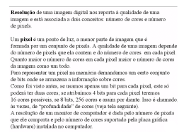 Reseluçãe de uma imagem digital nes reperta a qualidade de mna