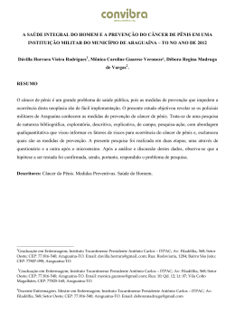 a sa&uacute;de integral do homem e a preven&ccedil;&atilde;o do c&acirc;ncer de