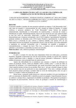 196 cadeia de produ&ccedil;&atilde;o do caf&eacute; - Associa&ccedil;&atilde;o dos P&oacute;s