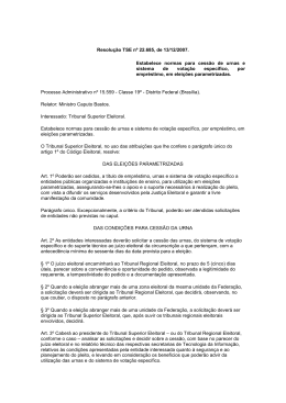 Resolução TSE nº 22.685, de 13/12/2007