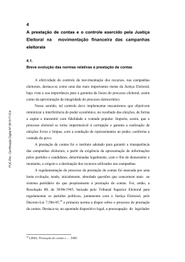 4 A presta&ccedil;&atilde;o de contas e o controle exercido pela Justi&ccedil;a