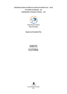 Direito eleitoral - Biblioteca Digital da UNIJU&Iacute;