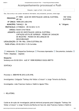 Acompanhamento processual e Push