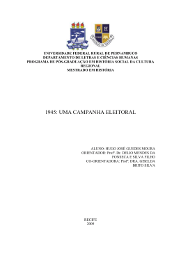 1945: uma campanha eleitoral - Biblioteca Digital de Teses e