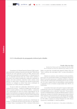 3.2.2 A fiscalização da propaganda eleitoral