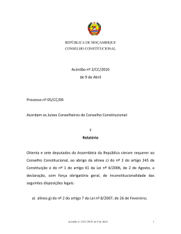 Acordao 2 CC 2010 - Conselho Constitucional