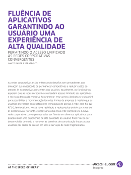 flu&ecirc;ncia de aplicativos garantindo ao usu&aacute;rio uma experi&ecirc;ncia de