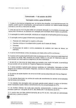 Vacina&ccedil;&atilde;o contra a gripe 201512016