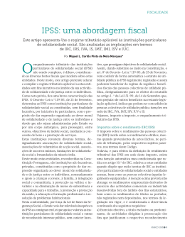 IPSS: uma abordagem fiscal