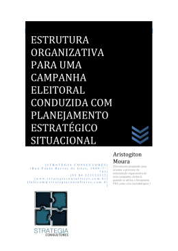 ESTRUTURA` ORGANIZATIVA` PARA`UMA` CAMPANHA