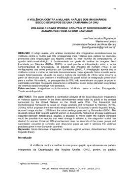 AN&Aacute;LISE DOS IMAGIN&Aacute;RIOS SOCIODISCURSIVOS DE