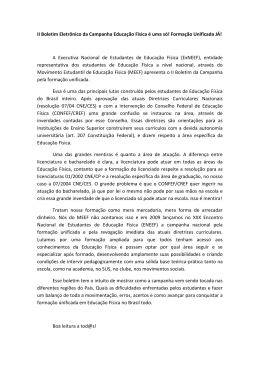 II Boletim da Campanh - Executiva Nacional de Estudantes de