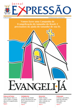 Vamos fazer uma Campanha de Evangeliza&ccedil;&atilde;o do tamanho do