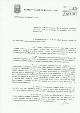 prefeitura municipal de jata&iacute; - C&acirc;mara Municipal de Jata&iacute; (GO)