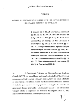 Veja parecer do ministro Sepulveda Pertence sobre o tema
