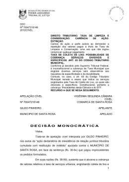 DECIS&Atilde;O MONOCR&Aacute;TICA