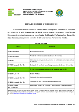 EDITAL DE INGRESSO 11/DEING/2016-1