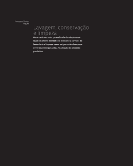 Lavagem, conserva&ccedil;&atilde;o e limpeza