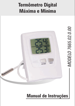 Manual Termômetro Digital Incoterm 7665.02.0.00