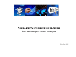 AGENDA DIGITAL E TECNOL&Oacute;GICA DOS A&Ccedil;ORES &Aacute;reas de