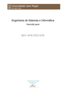 Engenharia de Sistemas e Inform&aacute;tica