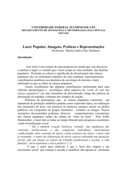 Lazer Popular, Imagens, Pr&aacute;ticas e Representa&ccedil;&otilde;es