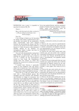 Ingl&ecirc;s - Etapa