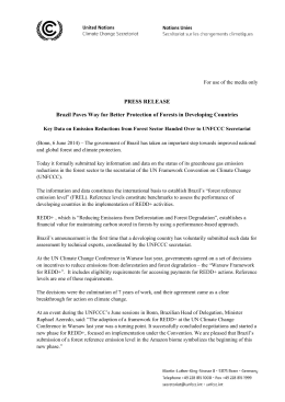 UNFCCC Press Release