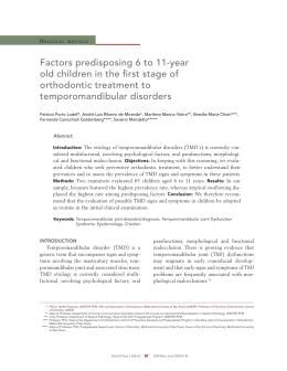 Factors predisposing 6 to 11-year old children in the first stage of