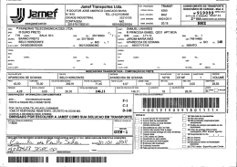 Jamef Transportes Ltda, NAT PRESTAÇAO: TRANSP