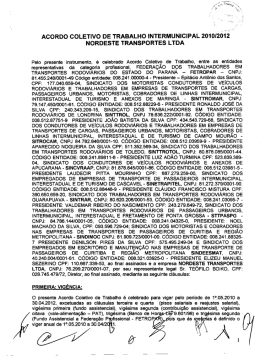 act exp nordeste cargas 2010 2012
