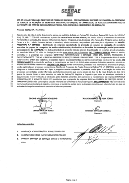 1&ordf; Ata do preg&atilde;o 024/2015