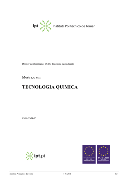 Mestrado em Tecnologia Química (ATUALIZADO 15/16)