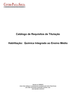 Química Integrado ao Ensino Médio