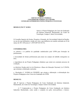 Resolução nº 34/2011 - Universidade Federal da Paraíba