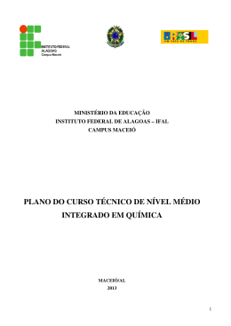 Plano de curso - Química integrado_2013_2
