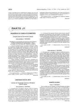 Aviso 12010/2015 - Direção Geral do Património Cultural