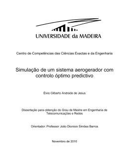 Simula&ccedil;&atilde;o de um sistema aerogerador com controlo