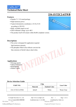 Technical Data Sheet 334-15/T2C2-6TWB