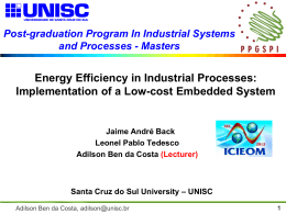 Energy Efficiency in Industrial Processes: Implementation of