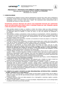 DISCIPLINA DE CIRURGIA E TRAUMATOLOGIA BUCO