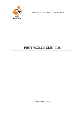Anexo VIII – Protocolos Clínicos Sala Emergência – UAI