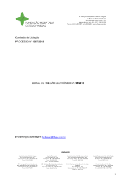 1 Comiss&atilde;o de Licita&ccedil;&atilde;o PROCESSO N&deg; 1387/2015
