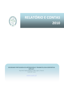2010 - Sociedade Portuguesa de Artroscopia e Traumatologia